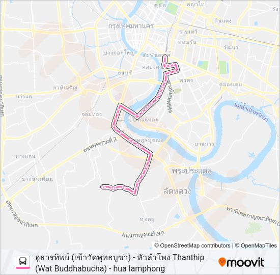 75 รถบัส แผนที่สายรถ