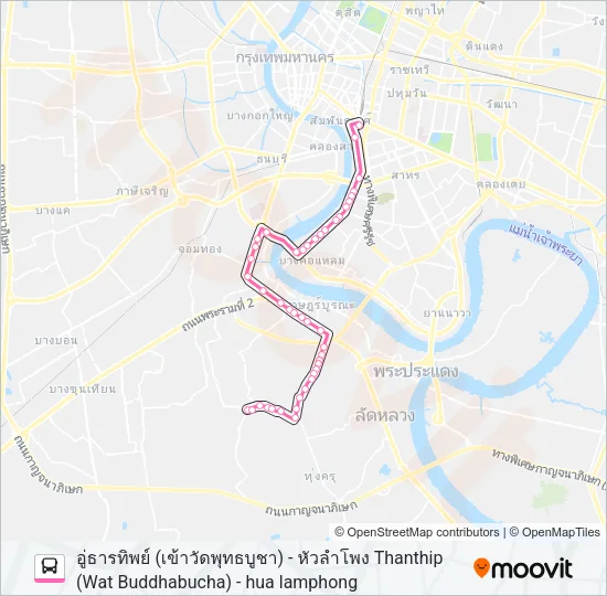 75 Bus Line Map