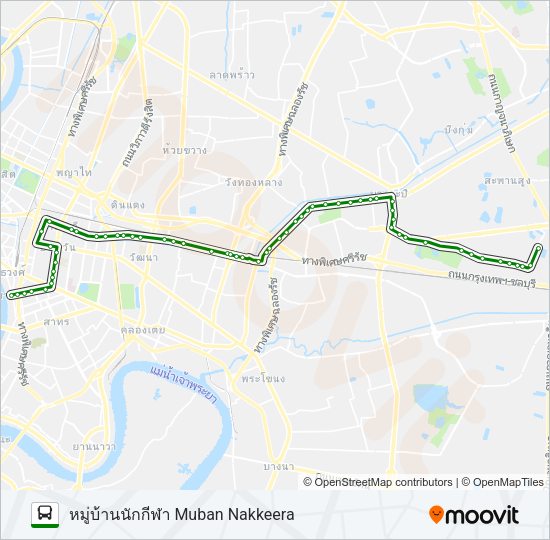 93 รถบัส แผนที่สายรถ