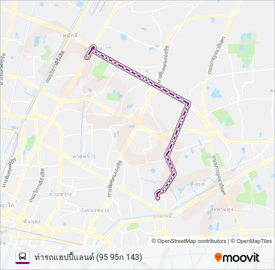 95 Bus Line Map