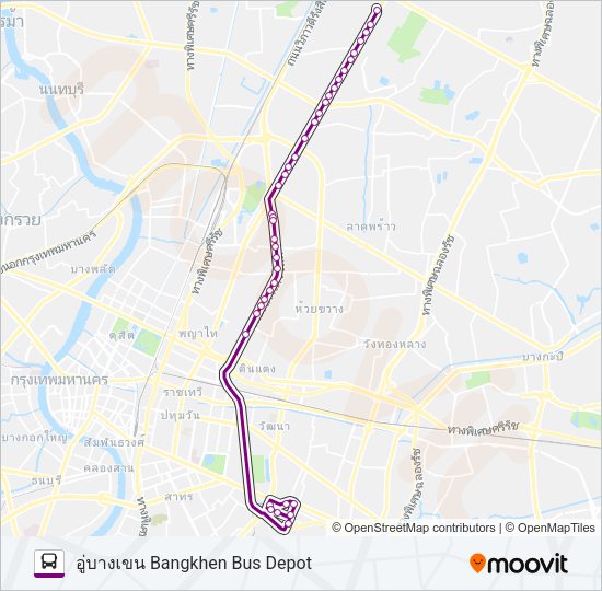 107 รถบัส แผนที่สายรถ