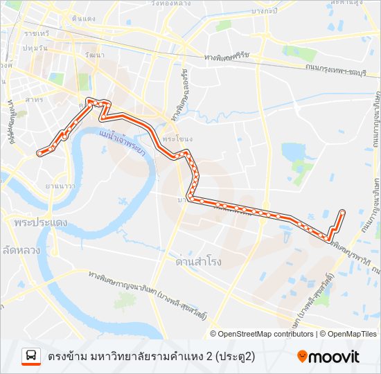 180 รถบัส แผนที่สายรถ