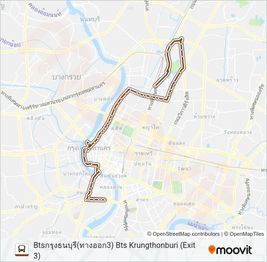 3 (ปอ.) (AC) Bus Line Map