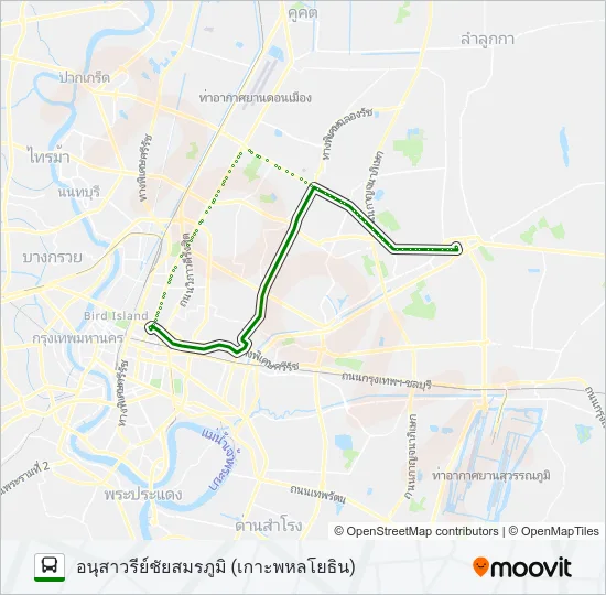 26 (ปอ.) (AC) Bus Line Map