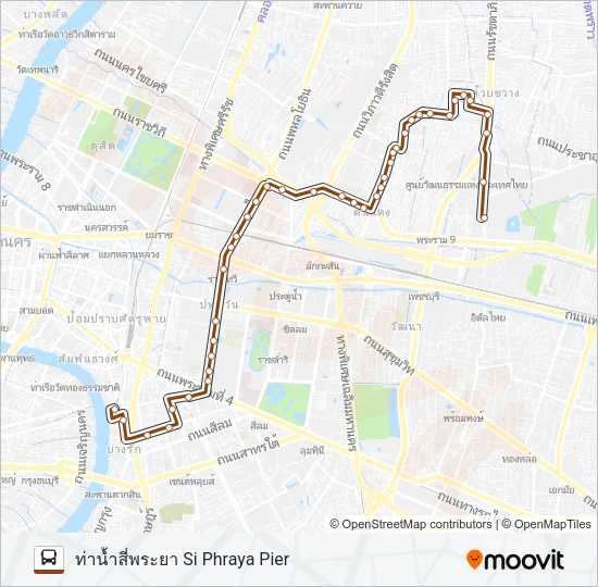 36 (ปอ.) (AC) Bus Line Map