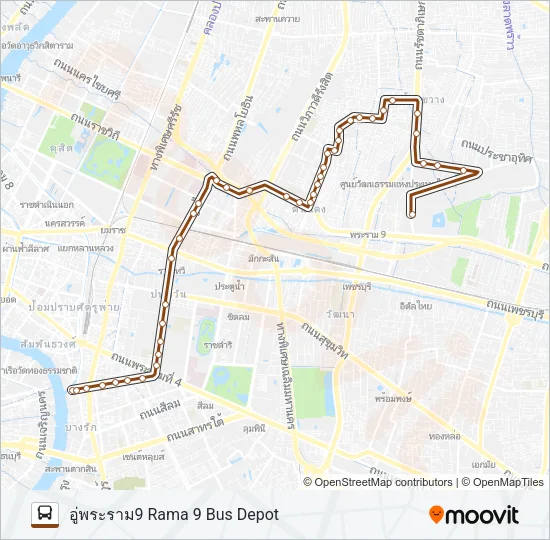 36 (ปอ.) (AC) Bus Line Map