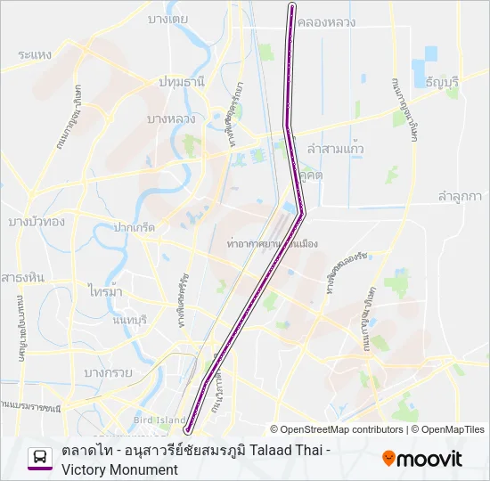 39 (ปอ.) (AC) Bus Line Map