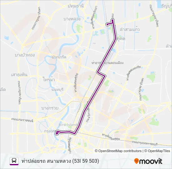 59 (ปอ.) (AC) Bus Line Map