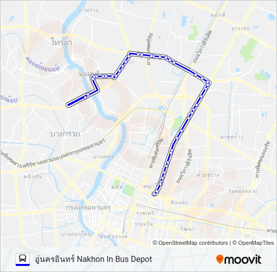 63 (ปอ.) (AC) Bus Line Map