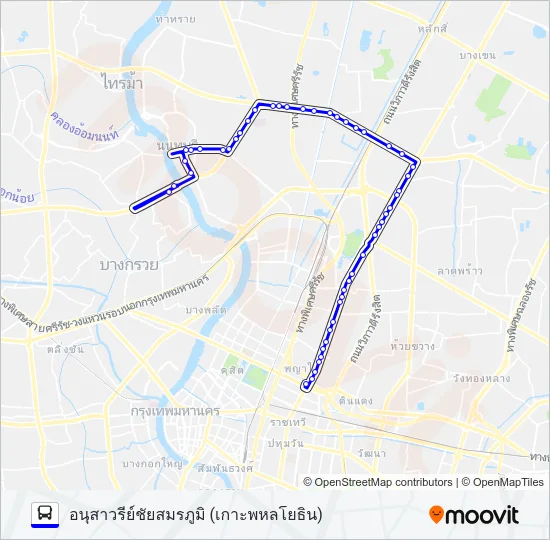 63 (ปอ.) (AC) Bus Line Map
