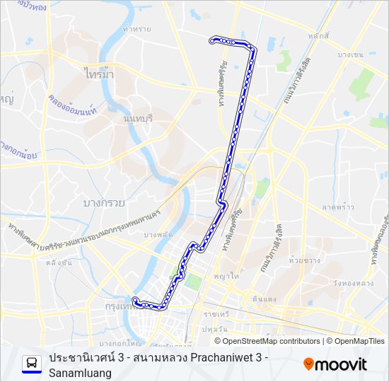 70 (ปอ.) (AC) รถบัส แผนที่สายรถ
