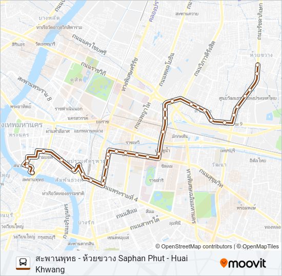 73 (ปอ.) (AC) รถบัส แผนที่สายรถ
