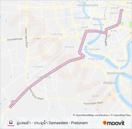 76 (ปอ.) (AC) Bus Line Map