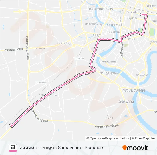 76 (ปอ.) (AC) Bus Line Map