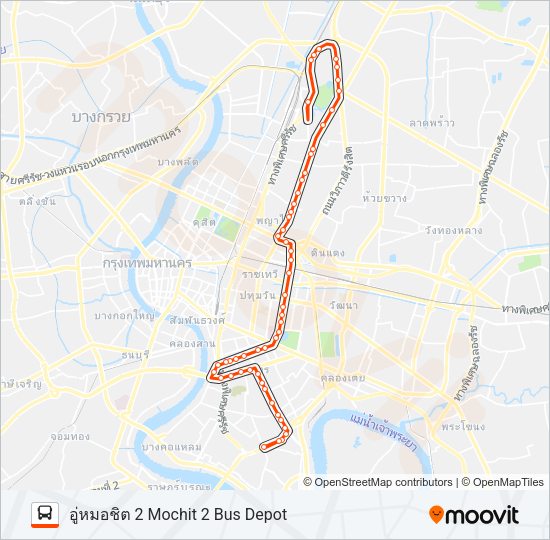 77 (ปอ.) (AC) รถบัส แผนที่สายรถ