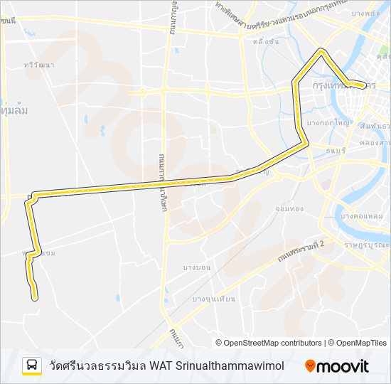 80 (ปอ.) (AC) bus Line Map