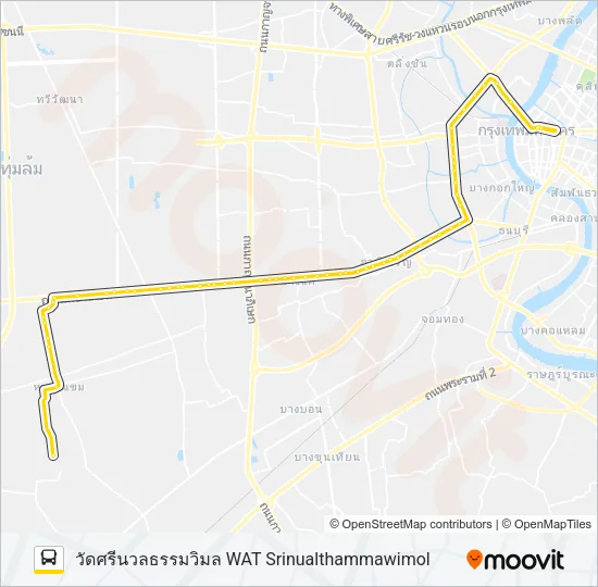 80 (ปอ.) (AC) Bus Line Map