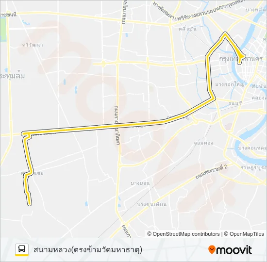 80 (ปอ.) (AC) Bus Line Map