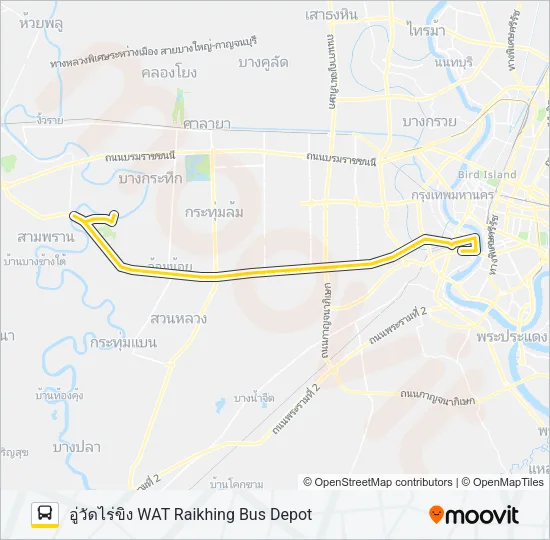 84 (ปอ.) (AC) Bus Line Map