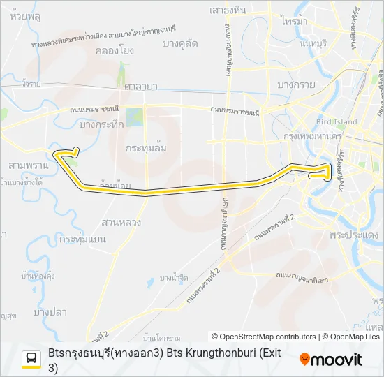84 (ปอ.) (AC) Bus Line Map