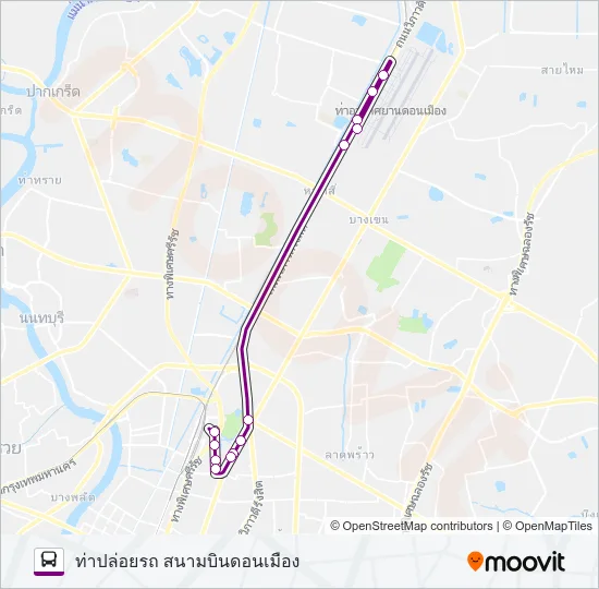 A1 (ปอ.) (AC) Bus Line Map