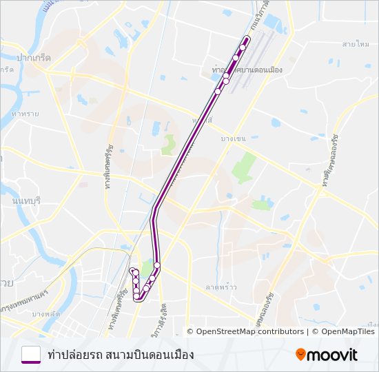 A1 (ปอ.) (AC) bus Line Map