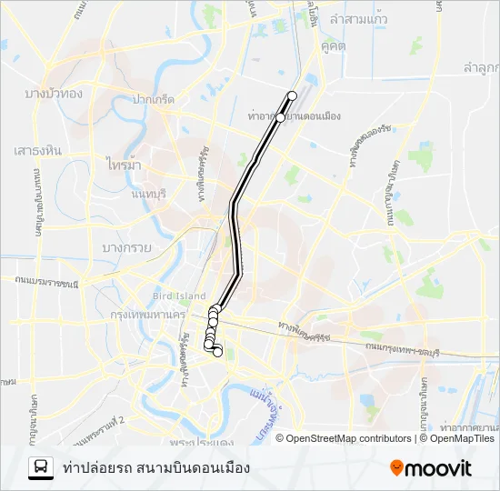 A3 (ปอ.) (AC) Bus Line Map
