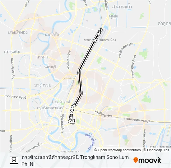 A3 (ปอ.) (AC) Bus Line Map