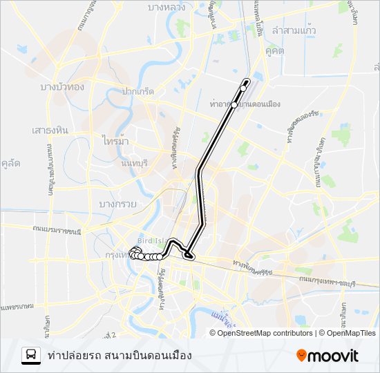 A4 (ปอ.) (AC) รถบัส แผนที่สายรถ