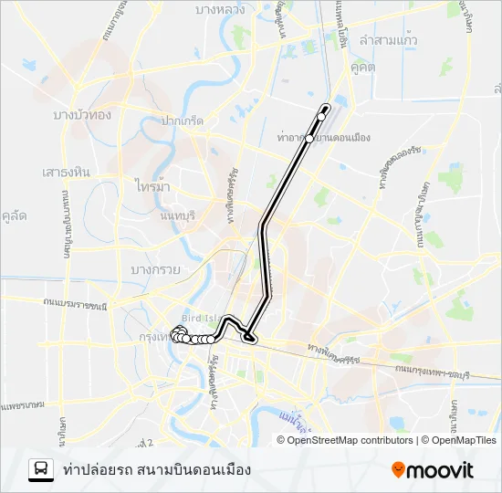 A4 (ปอ.) (AC) Bus Line Map