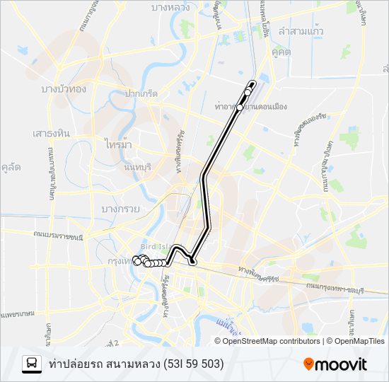 A4 (ปอ.) (AC) รถบัส แผนที่สายรถ