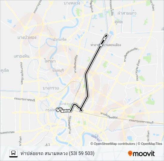 A4 (ปอ.) (AC) Bus Line Map