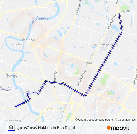 114 (ปอ.) (AC) Bus Line Map
