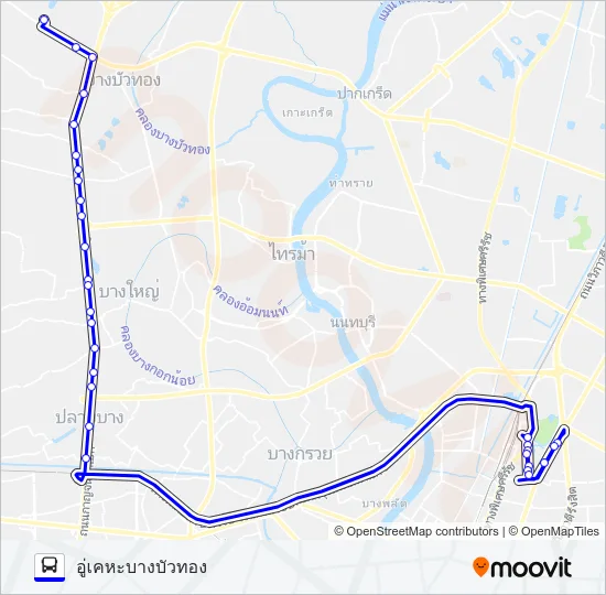 134 (ปอ.) (AC) Bus Line Map