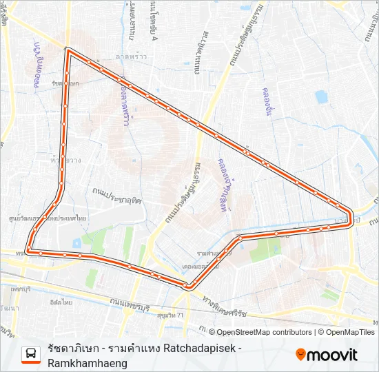 137 (ปอ.) (AC) Bus Line Map