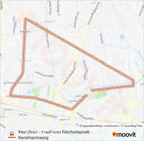 137 (ปอ.) (AC) Bus Line Map