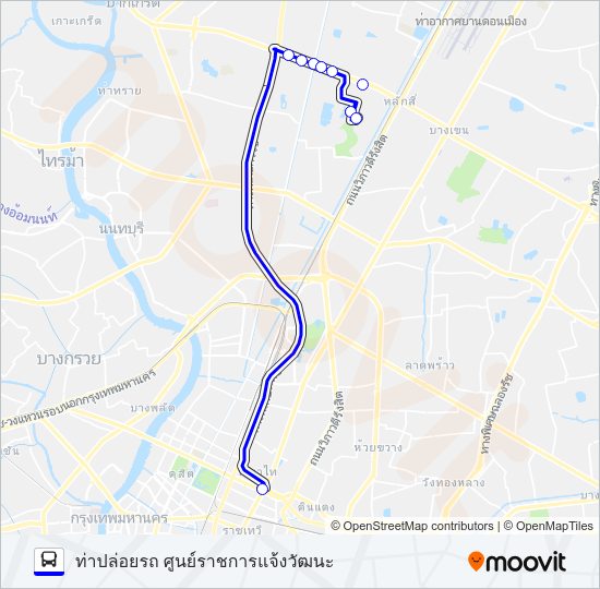 166 (ปอ.) (AC) รถบัส แผนที่สายรถ