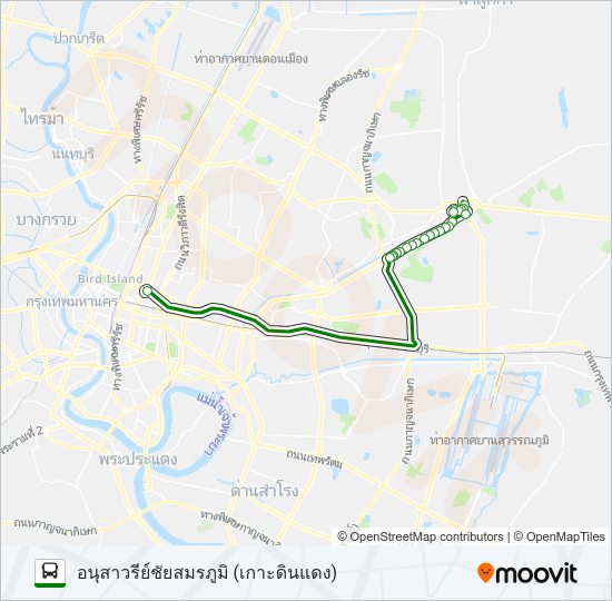 168 (ปอ.) (AC) รถบัส แผนที่สายรถ
