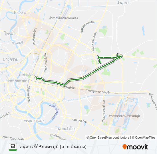 168 (ปอ.) (AC) รถบัส แผนที่สายรถ