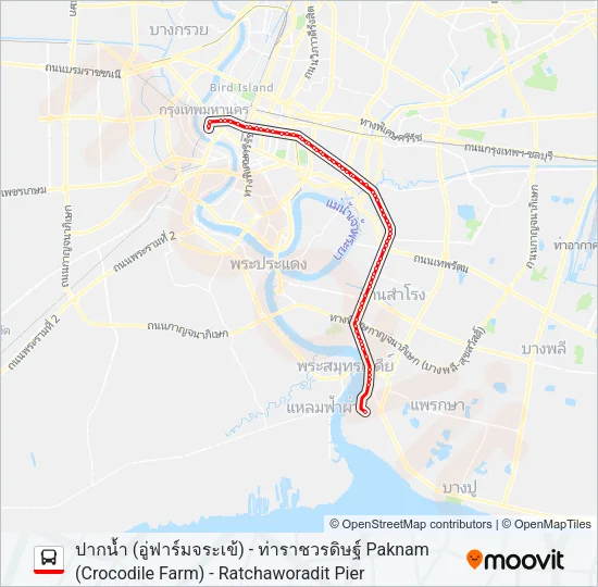 508 (ปอ.) (AC) Bus Line Map
