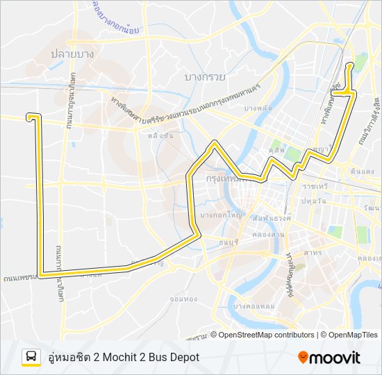 509 (ปอ.) (AC) รถบัส แผนที่สายรถ