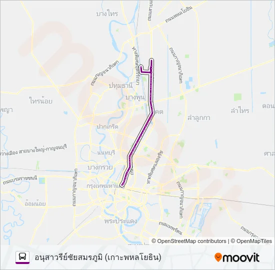 510 (ปอ.) (AC) Bus Line Map