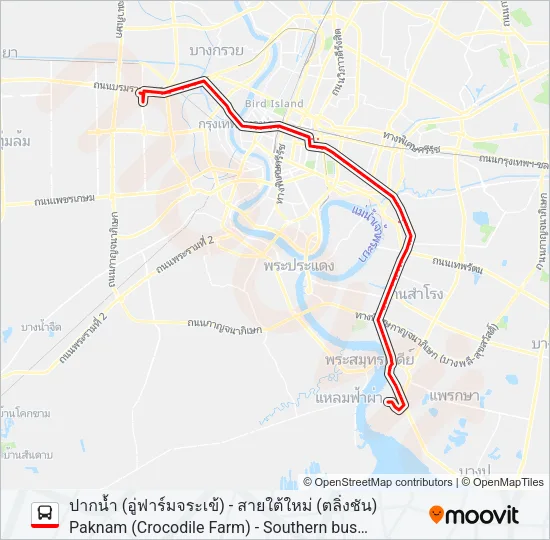 511 (ปอ.) (AC) Bus Line Map