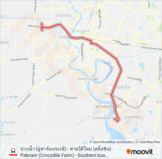 511 (ปอ.) (AC) Bus Line Map