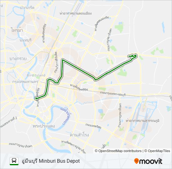 514 (ปอ.) (AC) bus Line Map