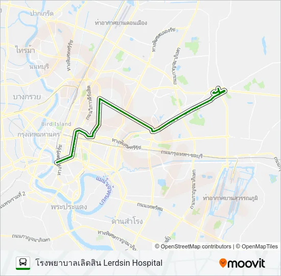 514 (ปอ.) (AC) Bus Line Map