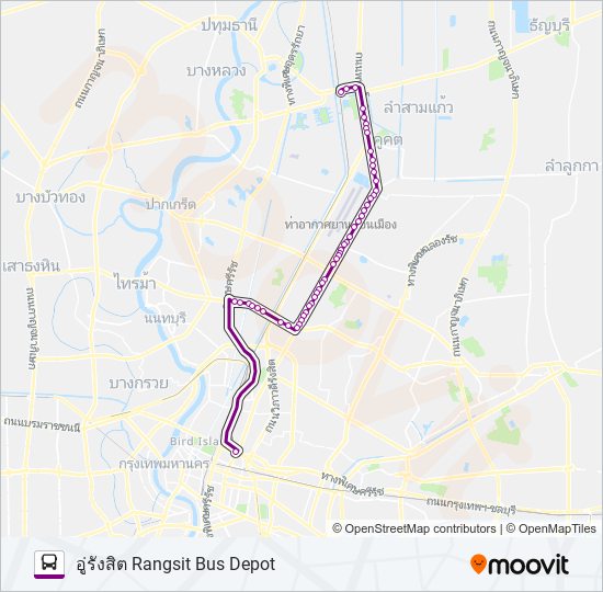 522 (ปอ.) (AC) bus Line Map