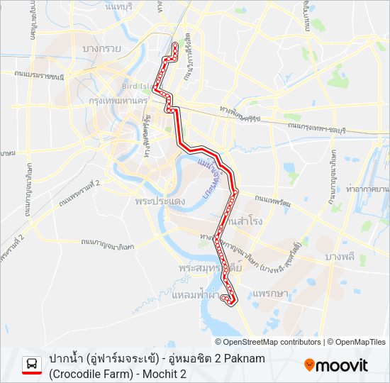 536 (ปอ.) (AC) รถบัส แผนที่สายรถ