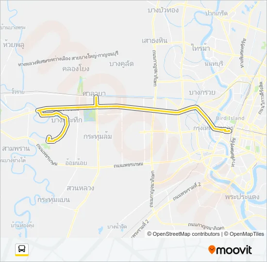 556 (ปอ.) (AC) Bus Line Map