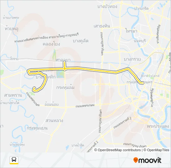 556 (ปอ.) (AC) Bus Line Map